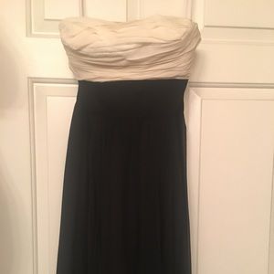 Black and white cocktail dress